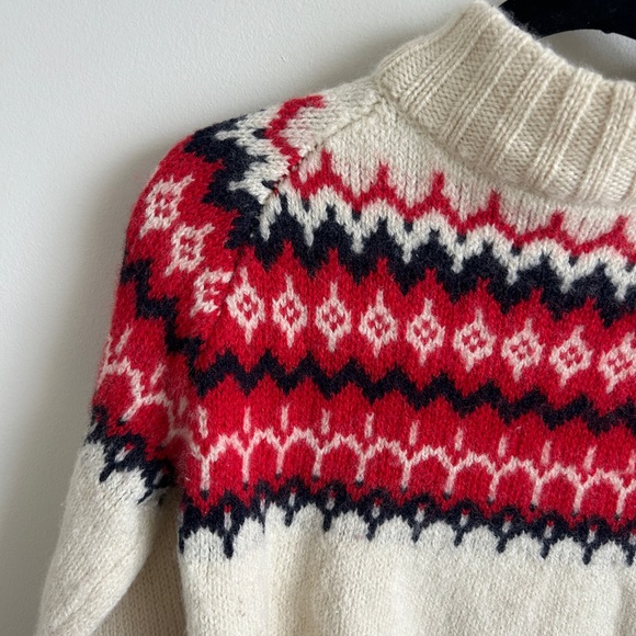 & Daughter - Wool Ferile Print Sweater - Made in Britain & Ireland - Picture 4 of 5